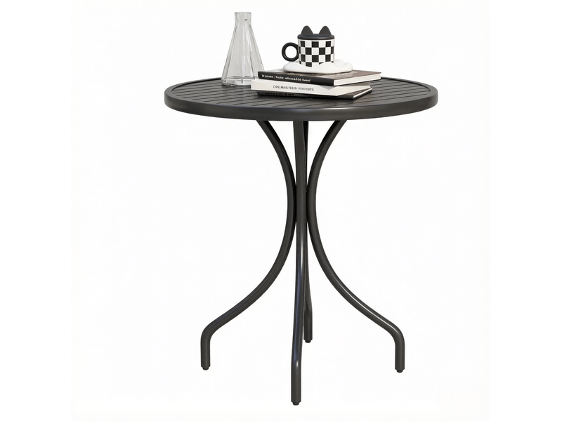  Stilvoller bistro-tisch, runder patio-tisch, akzenttisch, garten-beistelltisch  - Conforama A