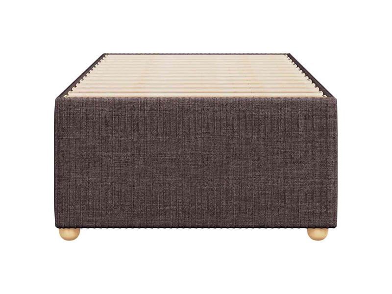  Lit simple- lit adulte -  cadre de lit sans matelas marron foncé 80x200 cm tissu  - Conforama C