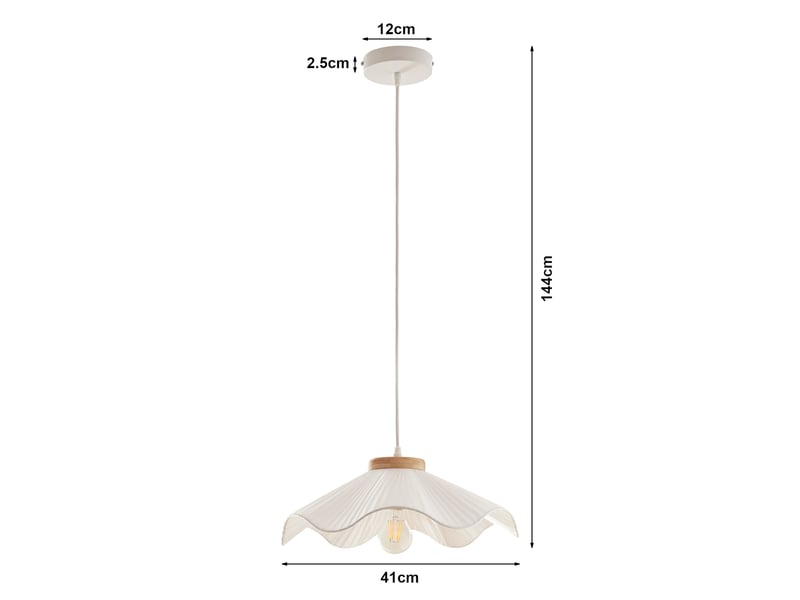  Lampe lampadaire suspension blanc 03_0010735  - Conforama E