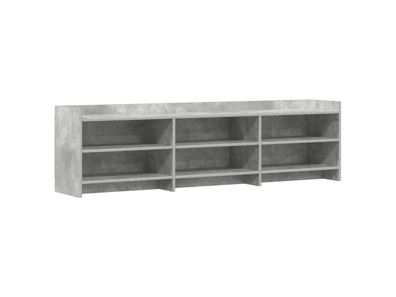  Meuble tv - banc tv - meuble de rangement 168 x 33 x 47 cm gris béton bois d'ingénierie  - Conforama A