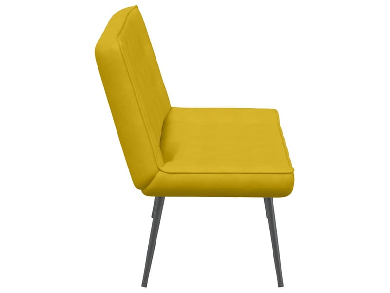  Banc chambre, banc de lit jaune 110x74x84 cm velours  - Conforama E
