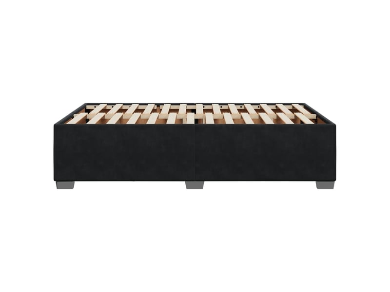  Lit double- lit adulte -  cadre de lit sans matelas noir 120x190 cm velours  - Conforama D