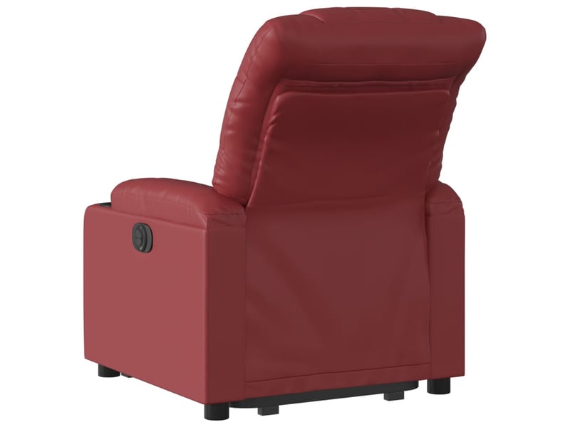  Fauteuil inclinable, fauteuil relax salon rouge bordeaux similicuir shl46361  - Conforama E