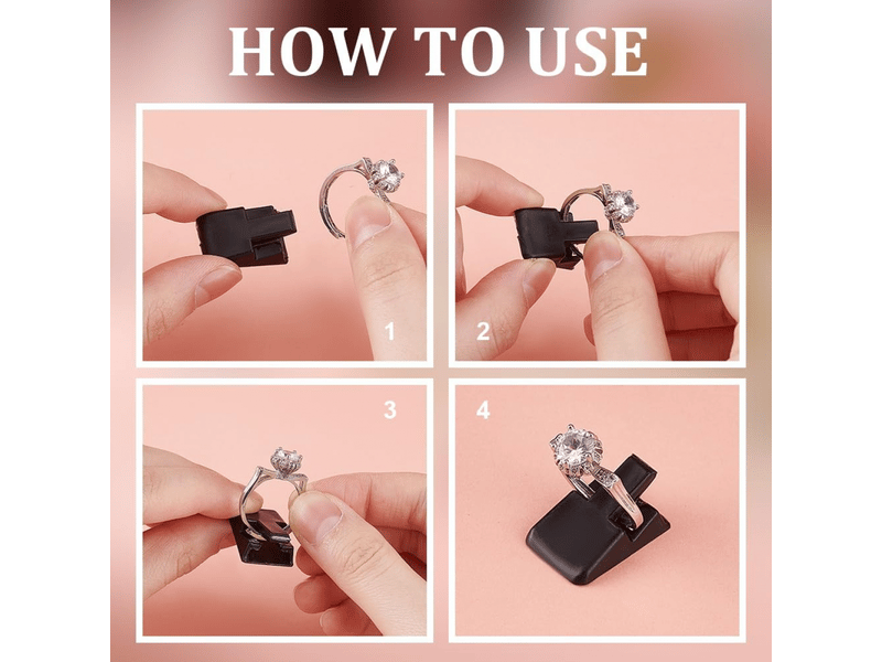 36pcs support de bague en plastique noir petits clips de bague affichage pour bagues de fiançailles mariage bijouterie vendeurs chambre - Conforama C