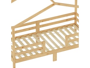 Lit cabane 90x200 cm Sol Morn coloris naturel