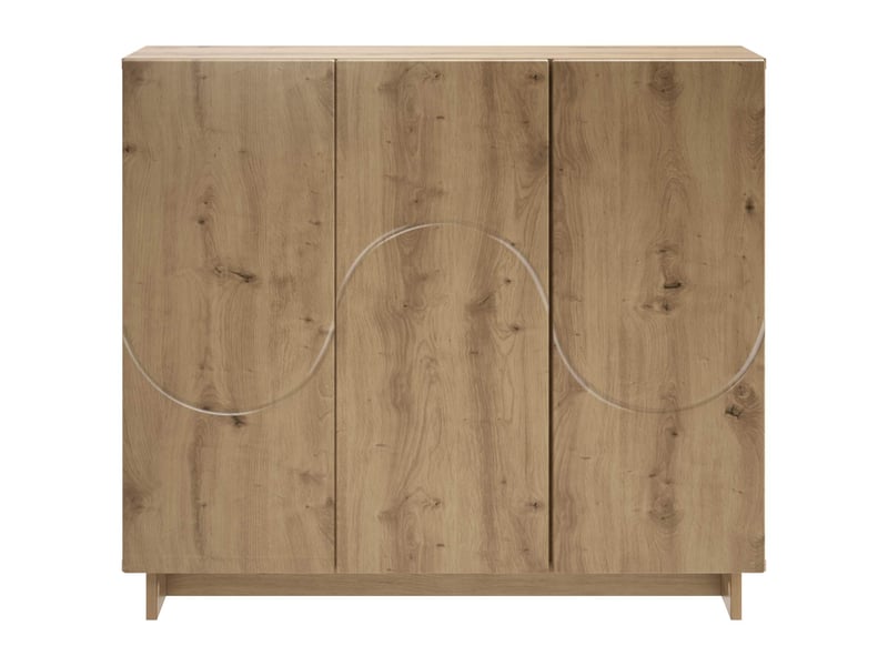  Buffet salon, buffet de rangement chêne artisanal 85,5x31x75 cm bois d'ingénierie shl37271  - Conforama D