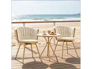 Chaises élégance lot de 2, cuisine, siège large, pivotantes, dossier rembourré confortable