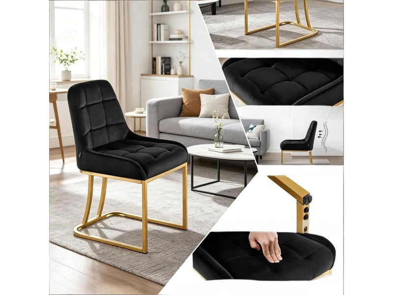  Chaise de cuisine 2 chaises chaise rembourrées 2  - Conforama D