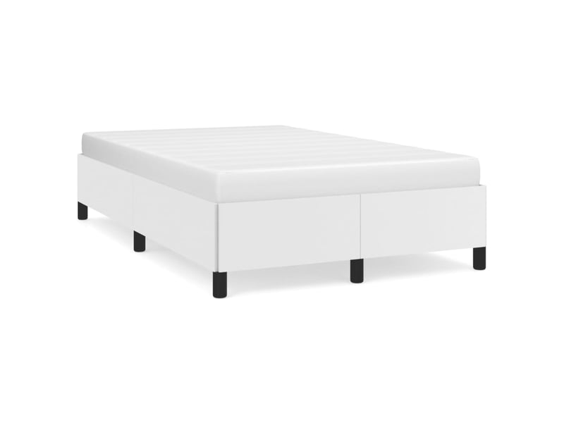  Lit double- lit adulte -  cadre de lit sans matelas blanc 120x190 cm similicuir  - Conforama A