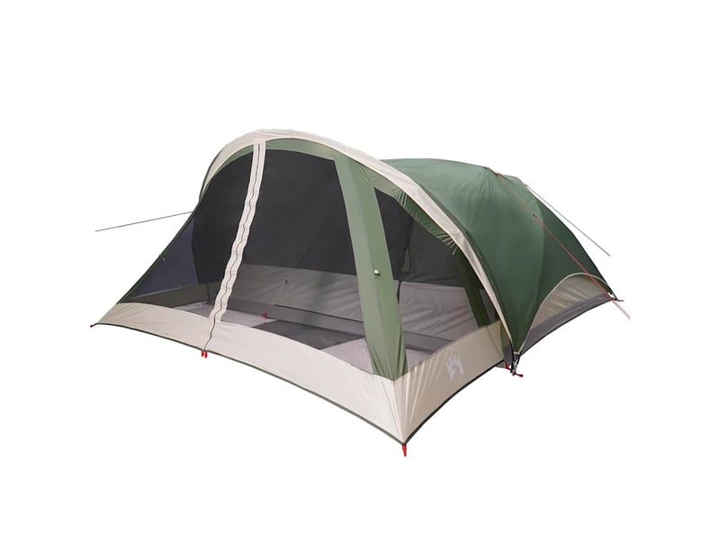 Tente de camping, tente de cabine familiale 6 personnes vert imperméable shl32727 - Conforama E