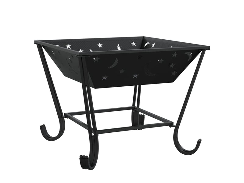  Brasero exterieur, foyer camping avec tisonnier 50 cm xxl acier shl94898  - Conforama E