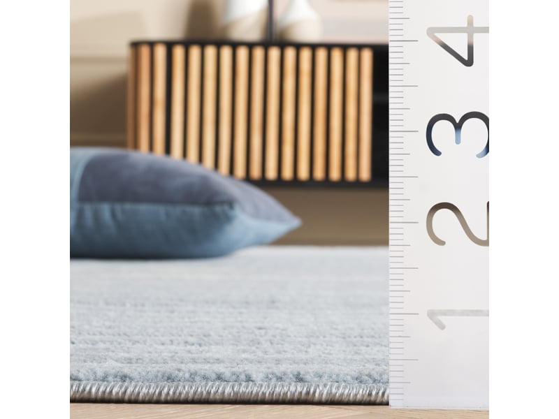  Tapis moderne en polypropylène bleu, 201 x 201 cm  - Conforama C