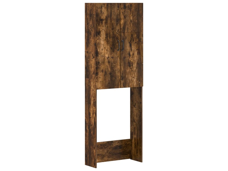  Armoire de toilette, meuble de toilette haarlem chêne fumé 66x25.5x190 cm  - Conforama A
