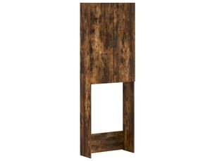 Armoire de toilette, meuble de toilette haarlem chêne fumé 66x25.5x190 cm