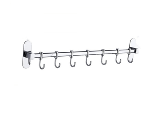 Crochet de rangement cuisine sans perçage de suspension mobile pour ustensiles étagère murale de, gris