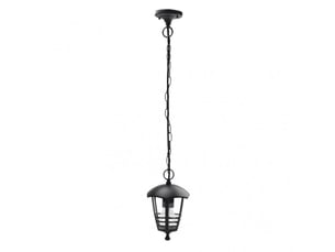 Suspension extérieure fabrilamp alnilan e27 ip44 hauteur réglable noir