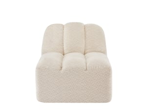 Canapé de salon, canapé pour séjour, beige, sans accoudoirs, mobilier pour espace de vie, pour salon et séjour