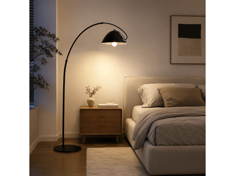  Lampadaire arqué – éclairage 3 couleurs ASLED-380 - Conforama D
