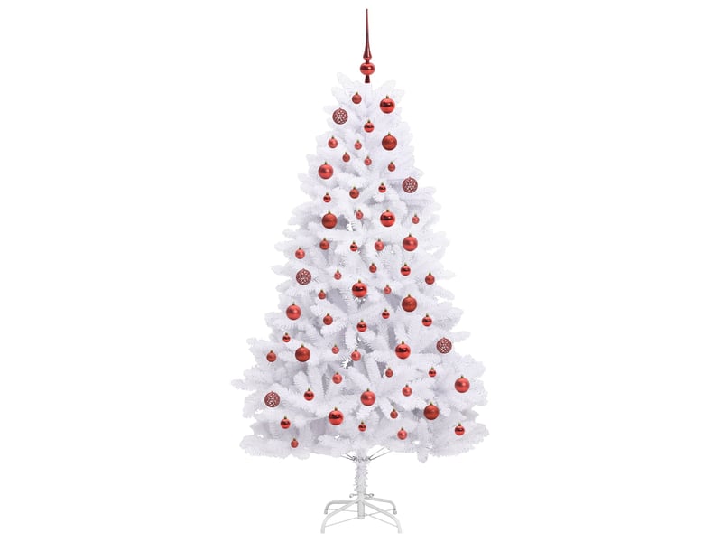  Sapin de noël, arbre de noël artificiel à branches articulées blanc 180 cm shl5935  - Conforama D