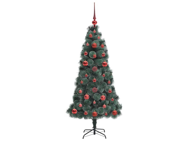  Sapin de noël, arbre de noël artificiel pré-éclairé avec ensemble de boules shl3341  - Conforama D