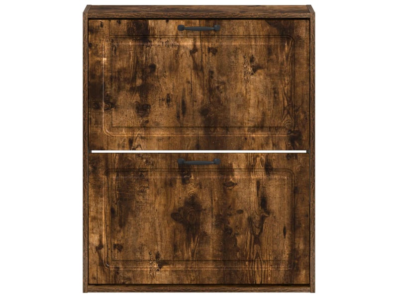  Meuble à chaussures mural, armoire à chaussures utrecht 71x17x86 cm chêne fumé  - Conforama D