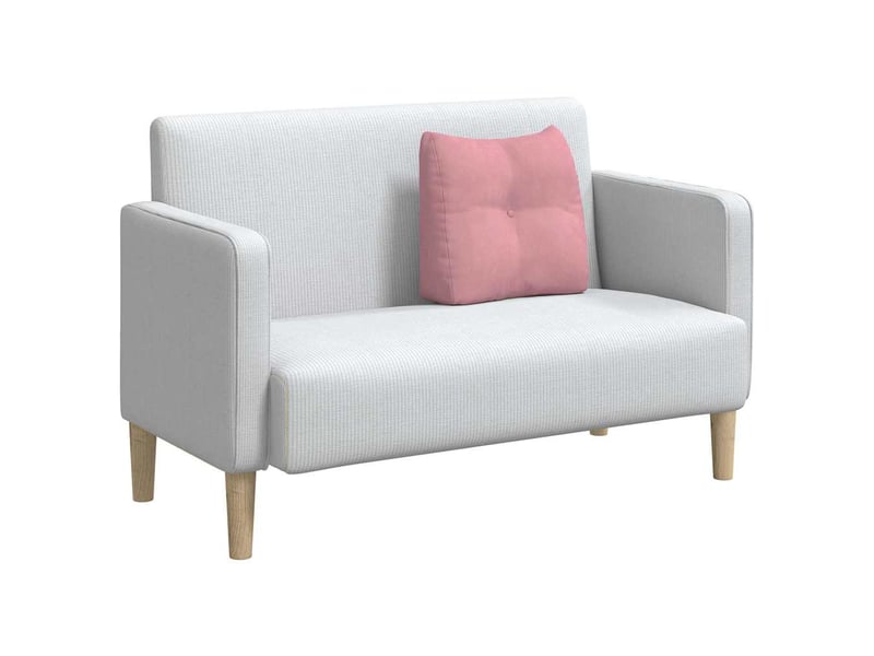 Coussin de dos, coussin de dossier rose 45 x 24 x 50 cm velours cf54980 - Conforama C
