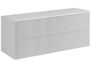 Meuble sous vasque suspendu linea 120 cm blanc avec plan de travail
