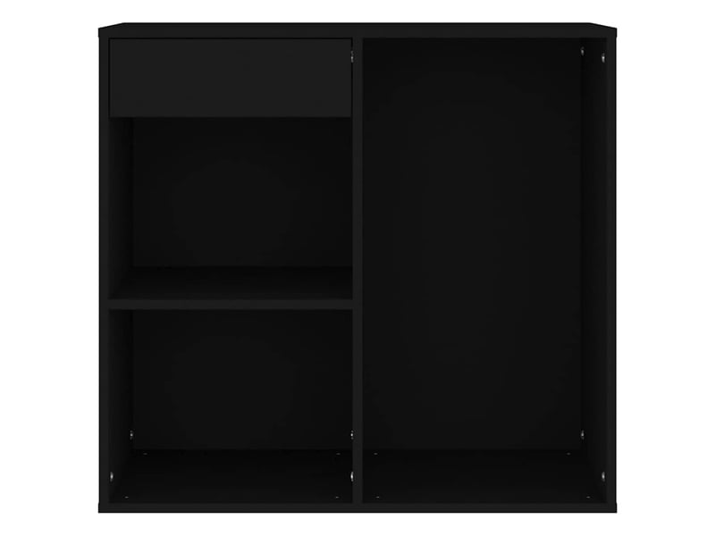  Armoire à cosmétiques, armoire de rangement noir 80x40x75 cm bois d'ingénierie  - Conforama D
