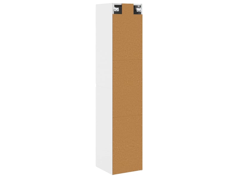Cabinet salle de bain mural, meuble de rangement blanc brillant shl5351 - Conforama E