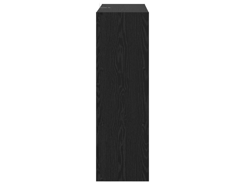 Bibliothèque, meuble de rangement salon chêne noir 102 x 32 x 102 cm  - Conforama E
