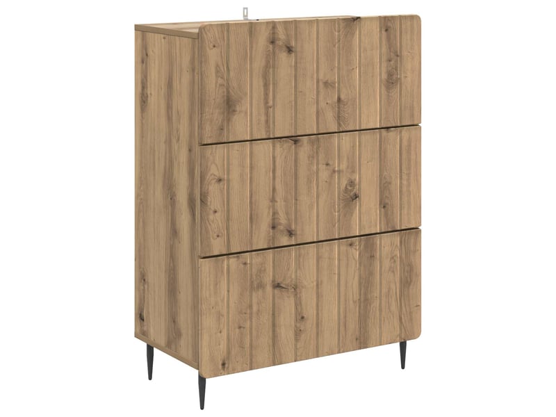  Armoire de rangement bureau, armoire à tiroirs 66 x 34,5 x 92 cm bois d'ingénierie shl6023  - Conforama A