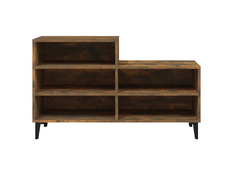  Meuble à chaussure | armoire à chaussures chêne fumé 102x36x60 cm bois d'ingénierie shl725  - Conforama C