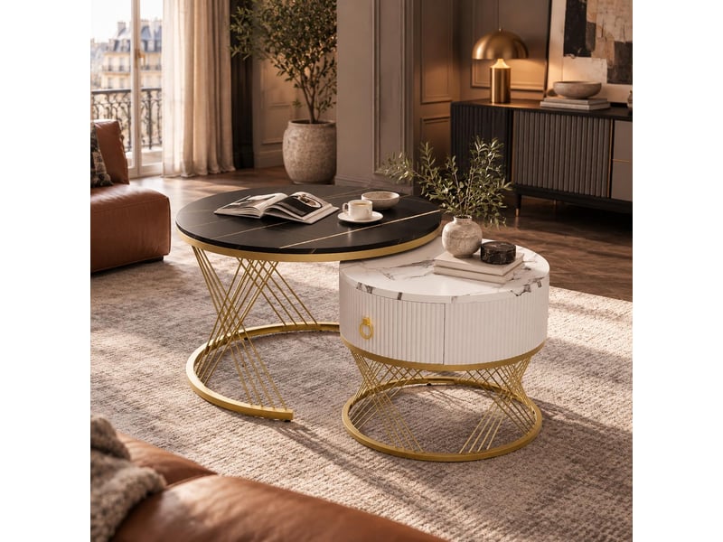  Table basse coloris marron ORWF325082SAA - Conforama B