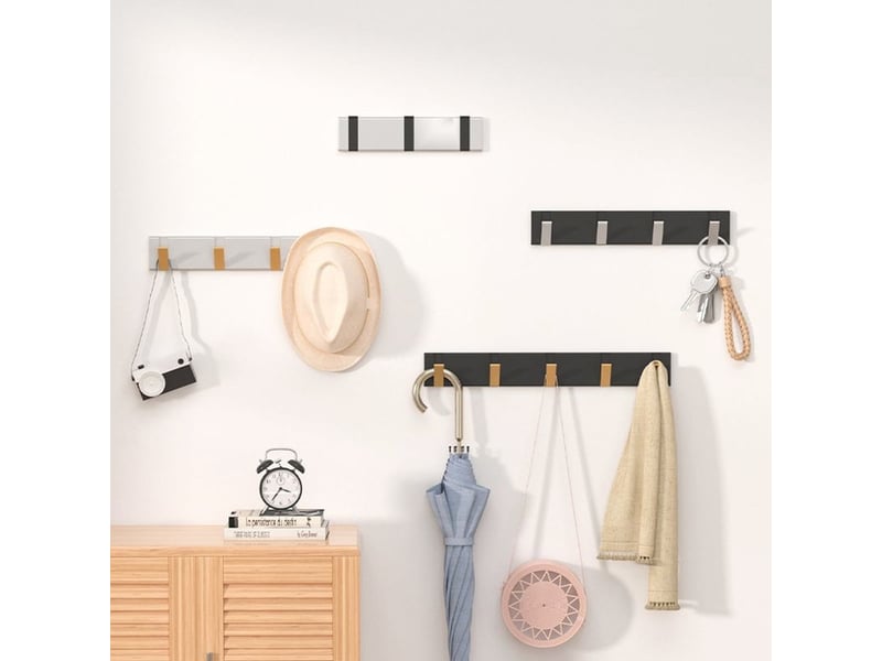  Cintre pliable, aluminium, avec 4 crochets, orargent  - Conforama B