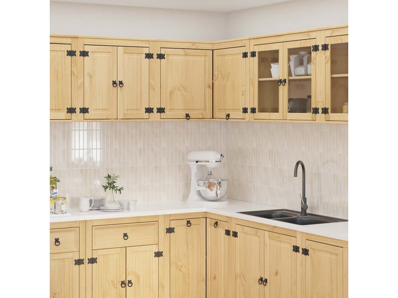  Armoire de cuisine, armoire ski brun miel 80x80x60cm pin massif  - Conforama B