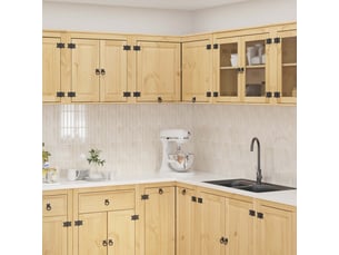 Armoire de cuisine, armoire ski brun miel 80x80x60cm pin massif