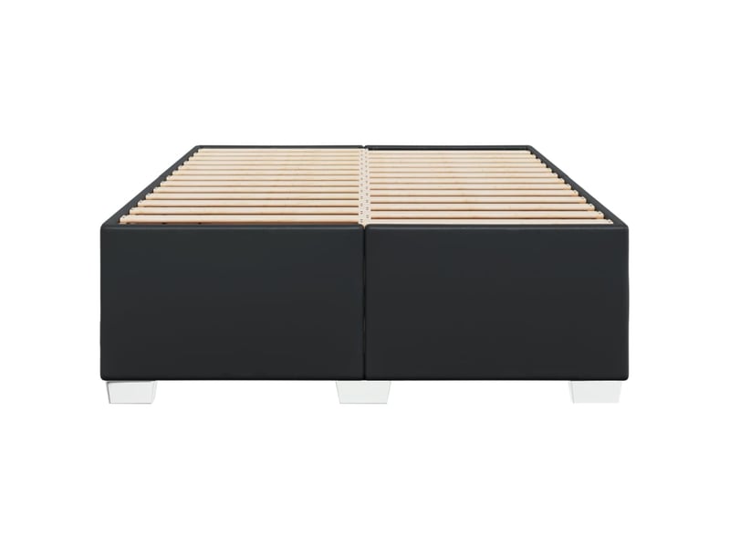  Lit double- lit adulte -  cadre de lit sans matelas noir 140x190 cm similicuir  - Conforama C