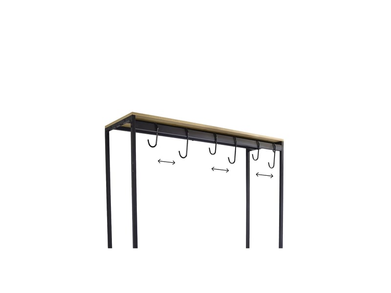 Porte-vélos koro en métal noir 116,5 x 75 x 208 cm - Conforama D