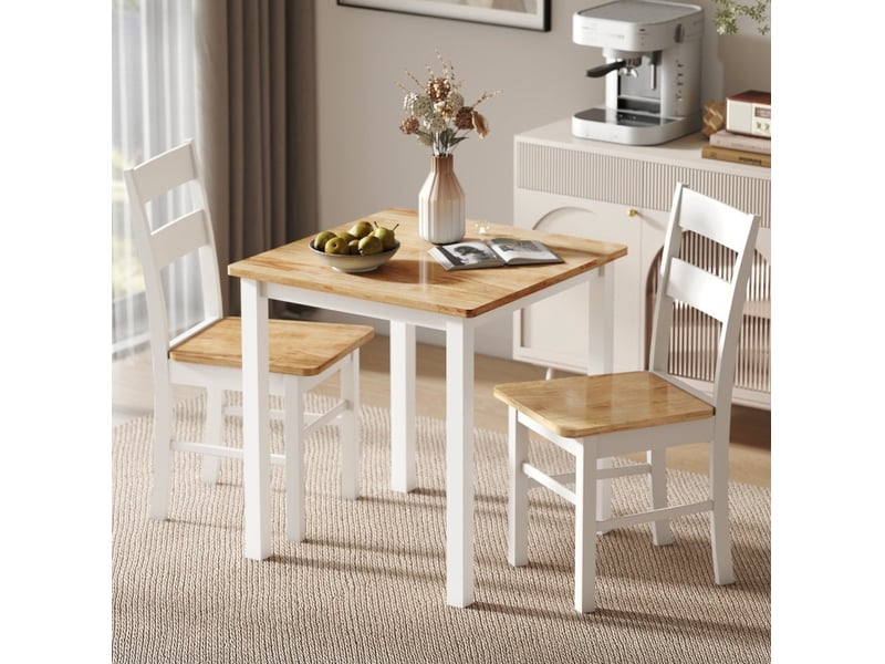  Table à manger 69x69x75 cm pour 4 personnes bois chêne  - Conforama D