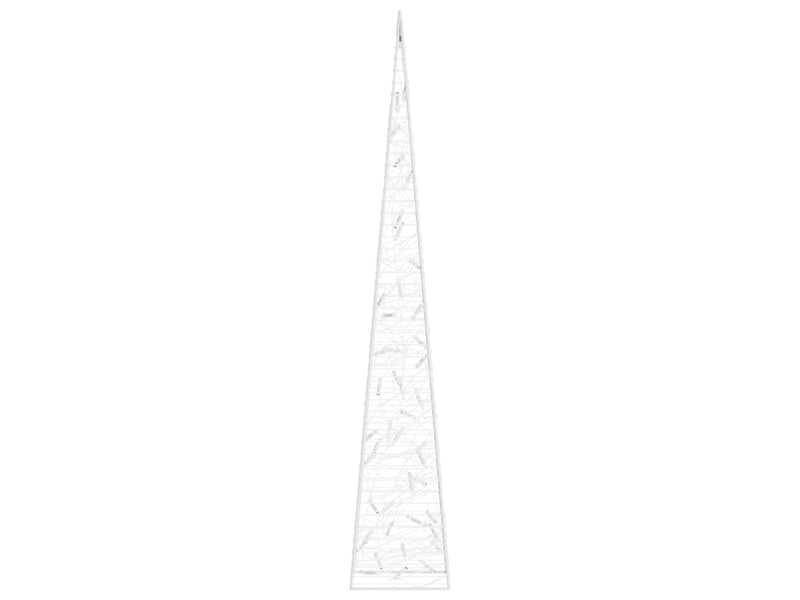  Cône lumineux décoratif à led acrylique blanc froid 90 cm cf62141  - Conforama E