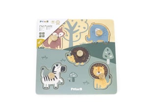 Puzzle en bois viga 44068 polarb - animaux à boutons