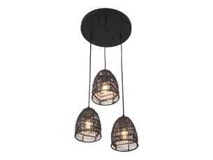 Lampe lampadaire 131 cm suspension 3 x e14 noir 03_0010727