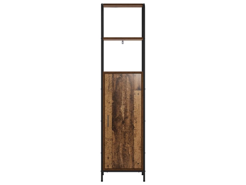 Haut armoire, armoire de rangement bois ancien 40x33x161 cm bois d'ingénierie shl116 - Conforama D