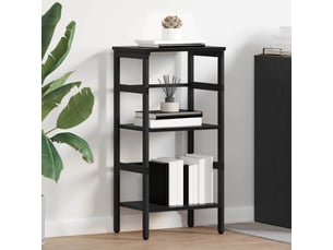 Étagère 2 niveaux, étagère de rangement 40 x 29,5 x 81 cm bois d'ingénierie shl8601