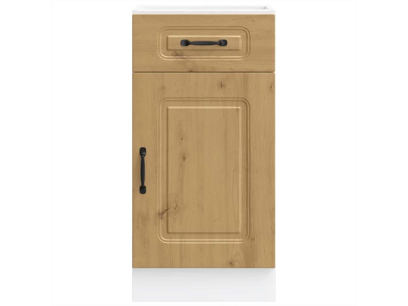 Meuble de rangement, armoire de cuisine kalmar chêne artisanal bois d'ingénierie shl8063 - Conforama D