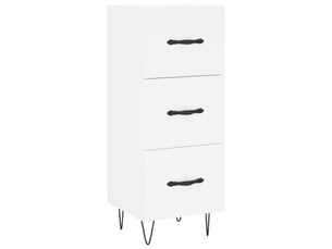 Buffet - bahut - meuble de rangement blanc 34,5x34x90 cm bois d'ingénierie
