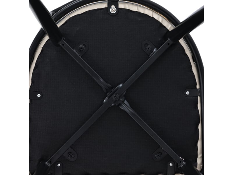 Lot de 6 chaises de salle à manger, chaise de cuisine, dossier en rotin, chaise de salon, pu, noir - Conforama R