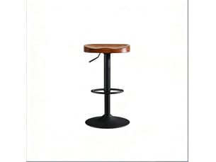 tabouret de bar assise réglable en hauteur - marron hauteur d'assise 59 cm vendu A l'unité