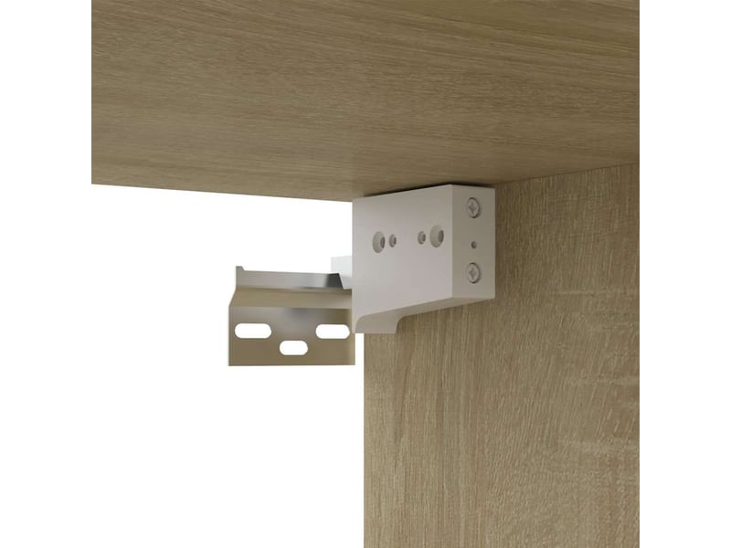  Ensemble de meubles tv - banc tv - meuble de rangement 8 pcs chêne sonoma bois d'ingénierie  - Conforama E