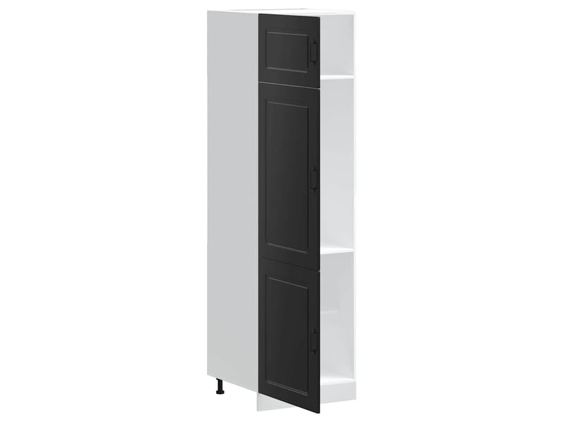 Meuble de rangement, armoire de cuisine kalmar noir bois d'ingénierie shl2110 - Conforama D